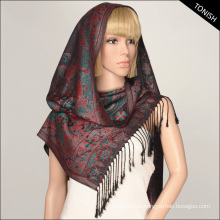 Jacquard Pashmina Winter shawl FY150723-04